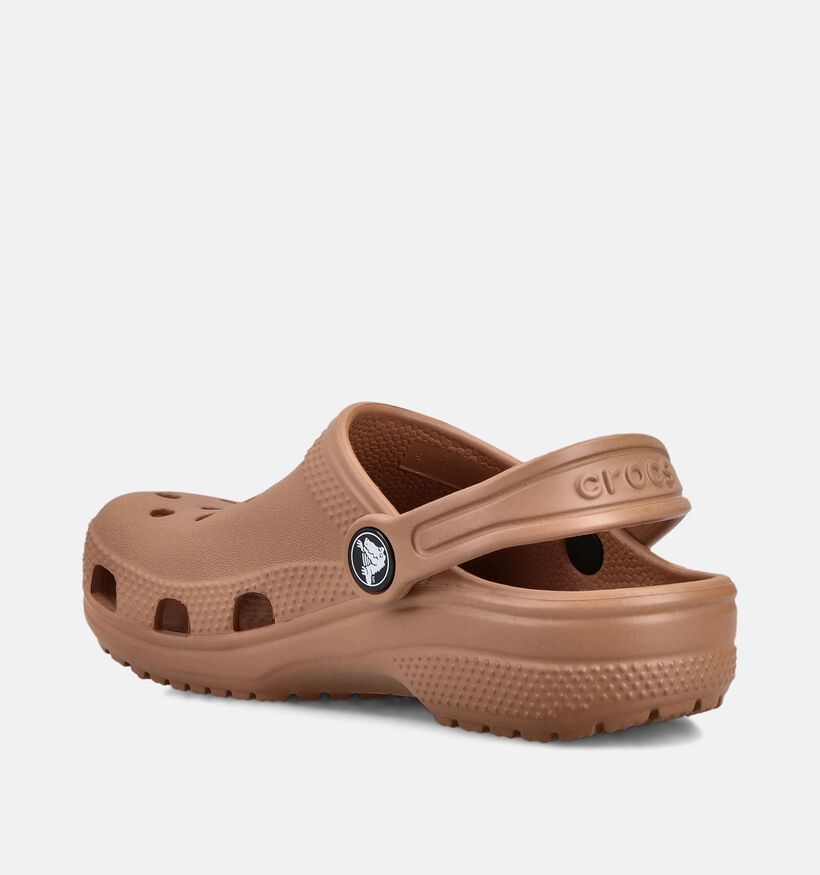 Crocs Classic Clog Nu-pieds en Marron pour filles, gar&ccedil;ons (371014)