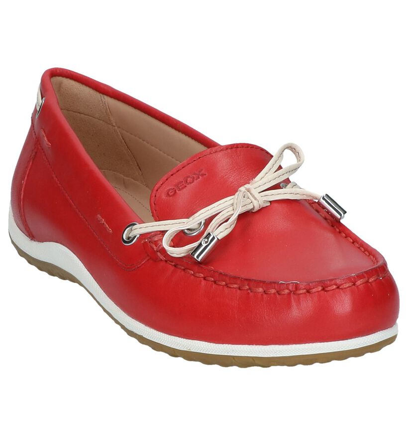 Geox Vega Moc Mocassins en Ecru pour femmes (303577)