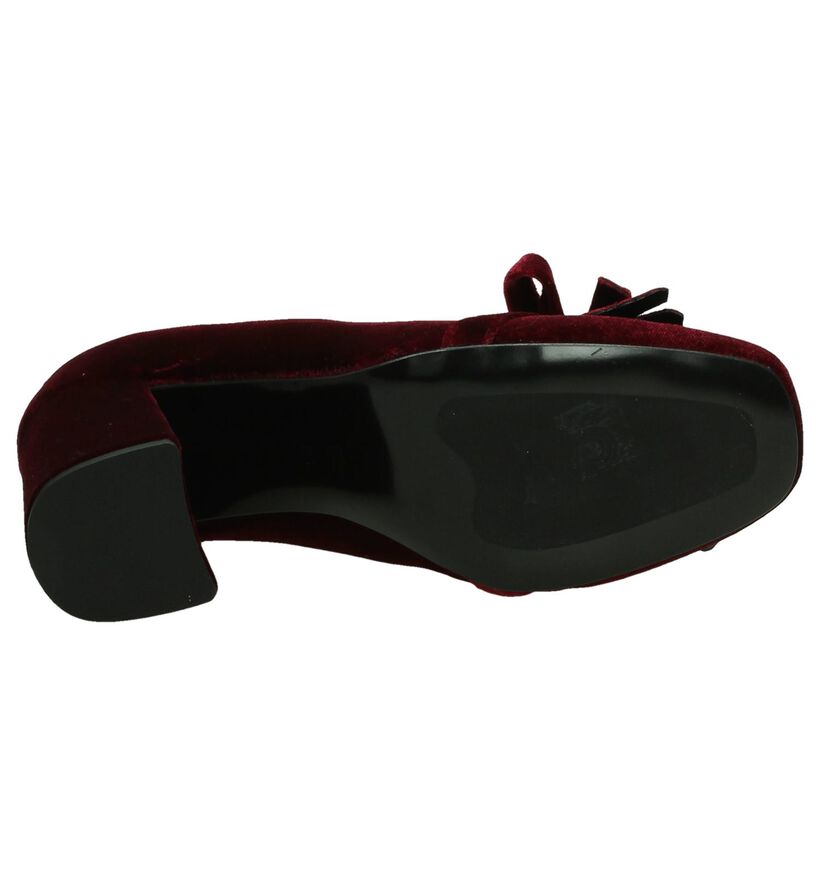 Louisa Bordeaux High Heel Pump in velours (199233)
