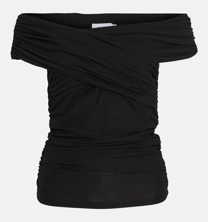 Vila Logan T-shirt Off Shoulder en Noir pour femmes (332562)