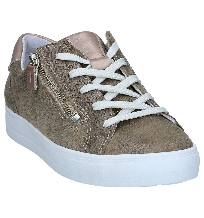 Mirel Kaki Veterschoenen in nubuck (285558)