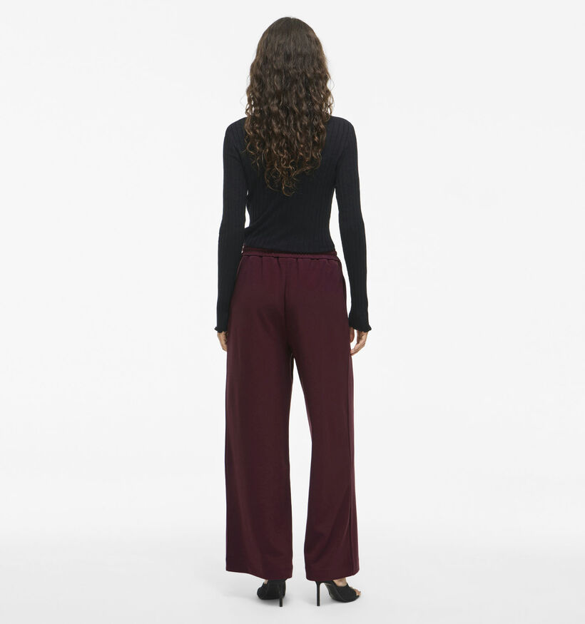 Vila Clua Pantalon classique en Bordeaux pour femmes (378469)