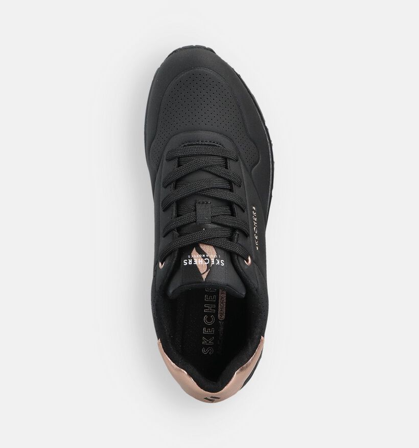 Skechers Uno Golden Air Zwarte/Gouden Sneakers voor dames (359714) - geschikt voor steunzolen