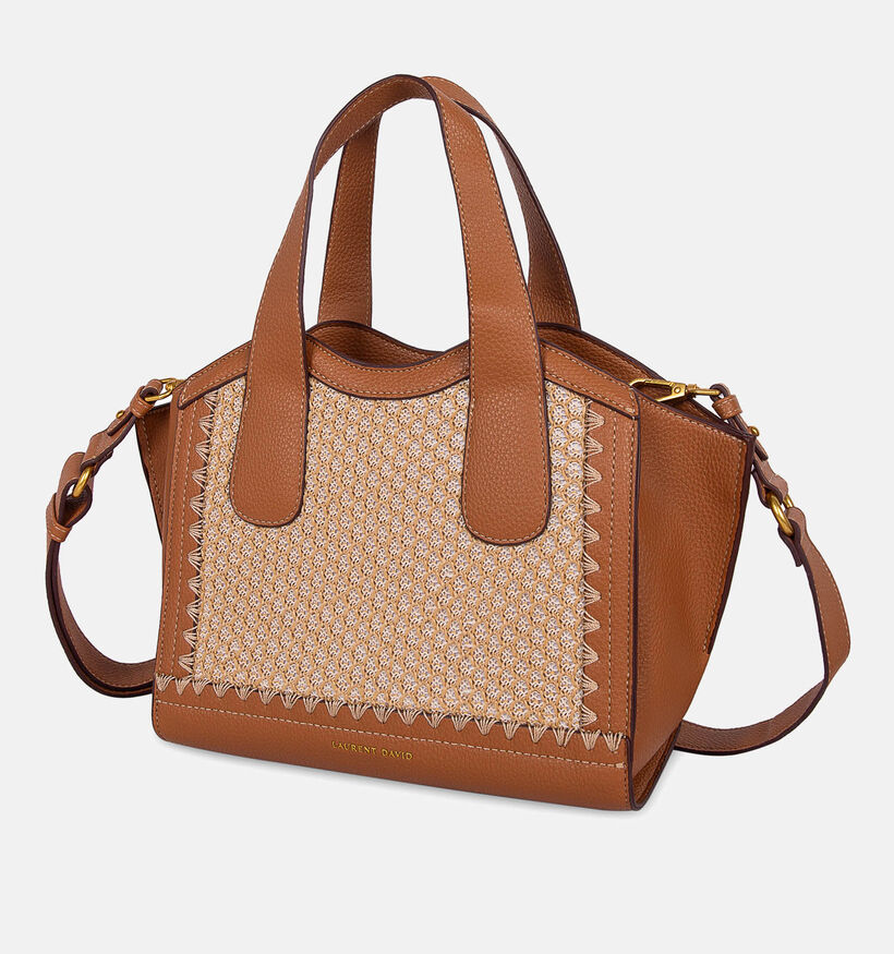 Laurent David Cognac/Beige Handtas voor dames (373938)