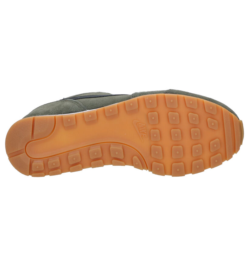 Nike MD Runner 2 Suede Baskets en Kaki en daim (261709)