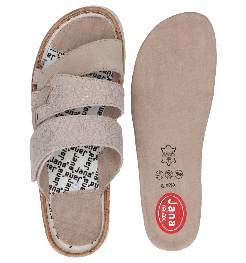 Jana Beige Sandalen in nubuck (286448)