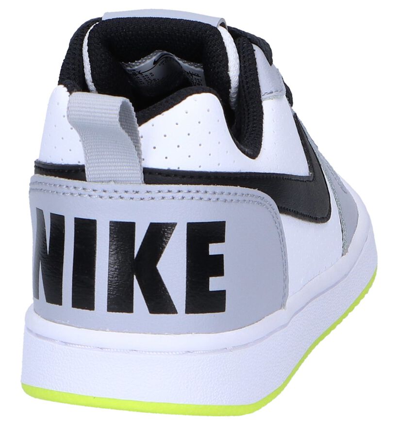 Grijs/Witte Sneakers Nike Court Borought Low in kunstleer (249819)