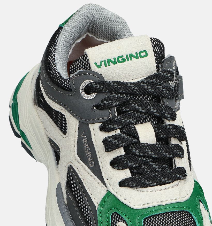 Vingino Witte Veterschoenen voor jongens, meisjes (364643) - geschikt voor steunzolen