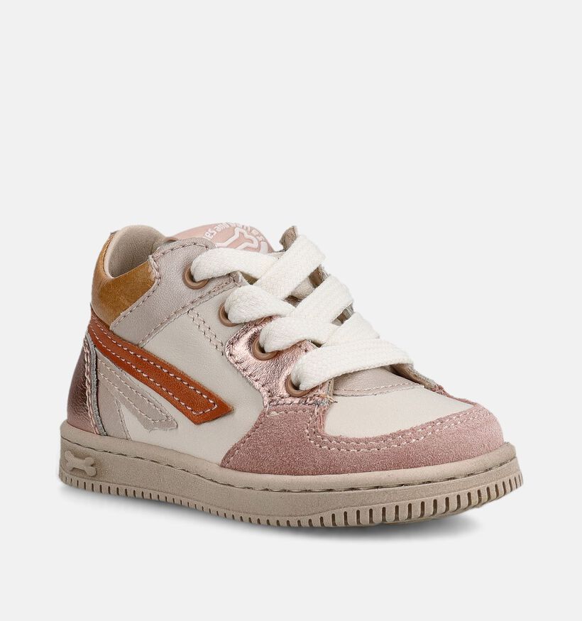 STONES and BONES Nomi Baskets pour b&eacute;b&eacute; en Blanc pour filles (373752) - pour semelles orthop&eacute;diques