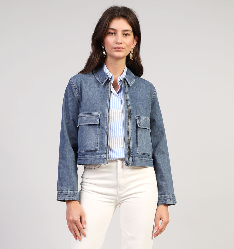 comma casual identity Veste en jeans en Bleu pour femmes (354769)