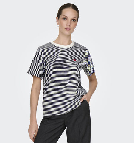 JDY T-shirts Blauw/Grijs