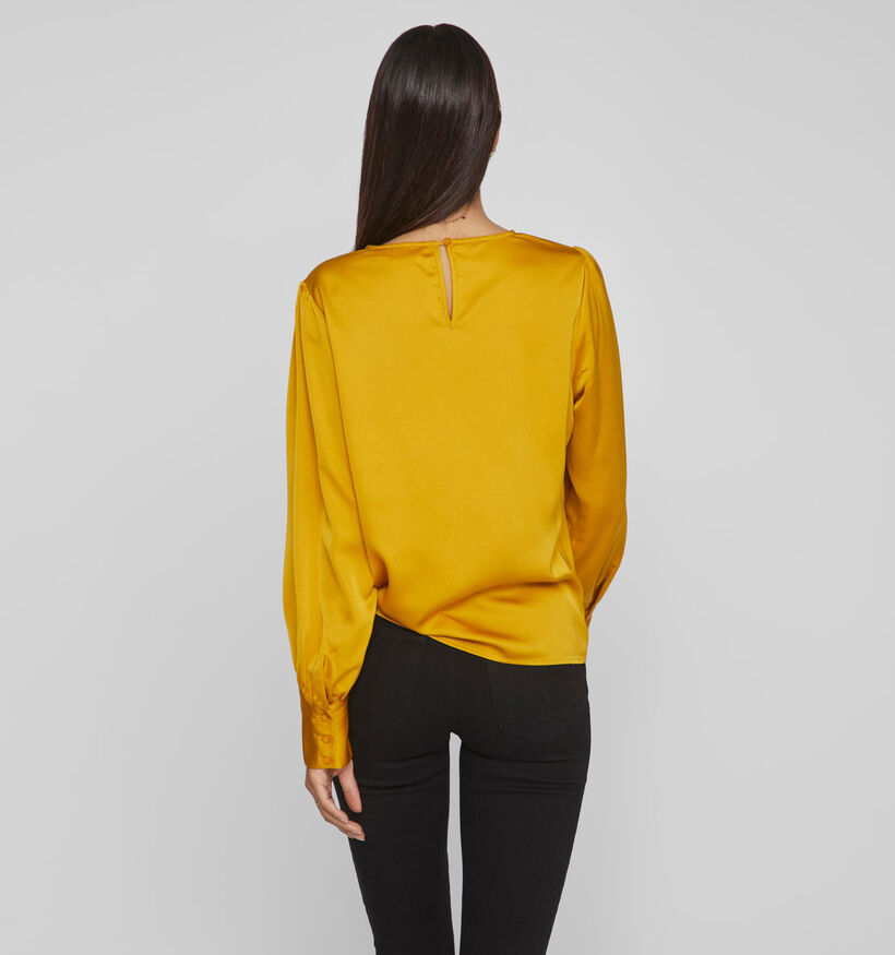 Vila Dea Blouse en satin en Jaune pour femmes (338139)