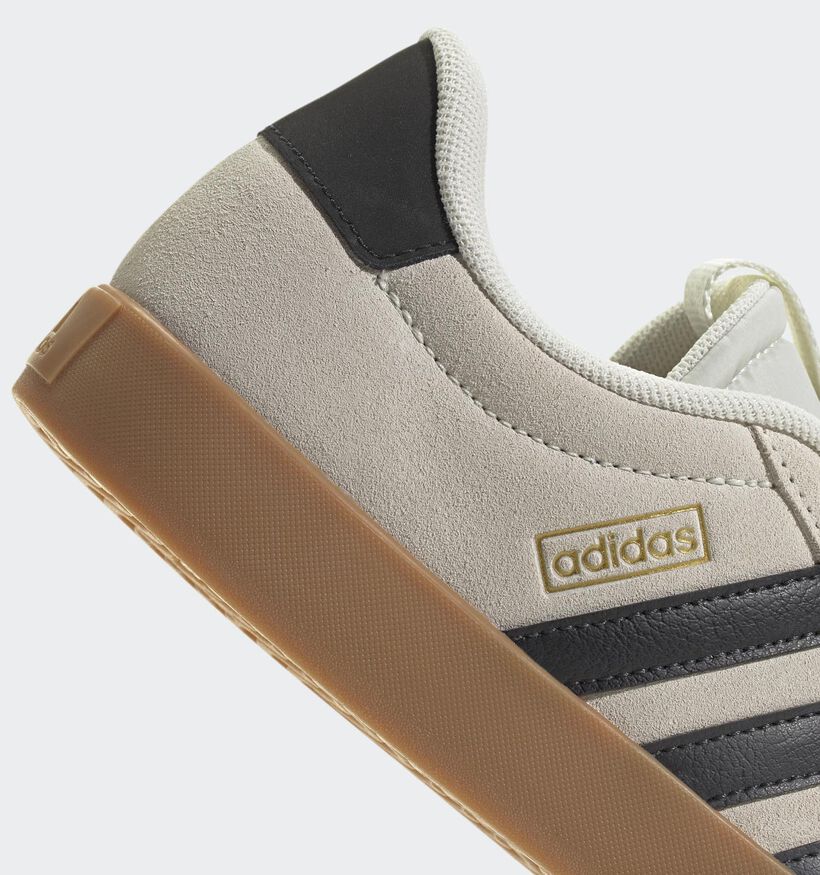 adidas VL Court 3.0 Baskets en Écru pour femmes (357131) - pour semelles orthopédiques