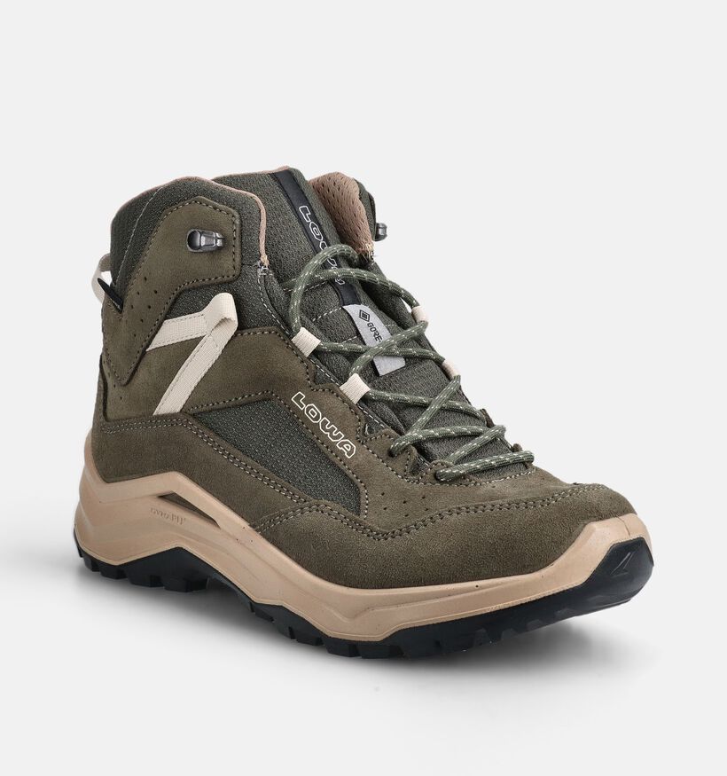 LOWA Ventierra GTX Kaki Wandelschoenen voor dames (374312) - geschikt voor steunzolen