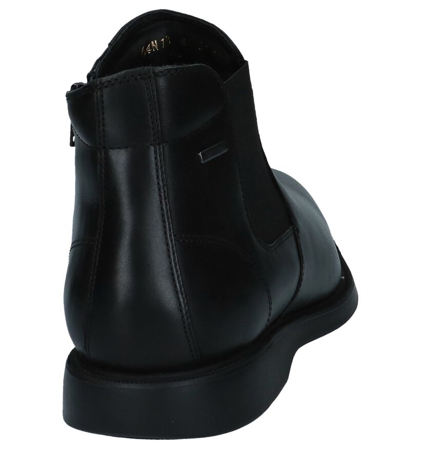 Geox Chaussures hautes en Noir en cuir (223658)