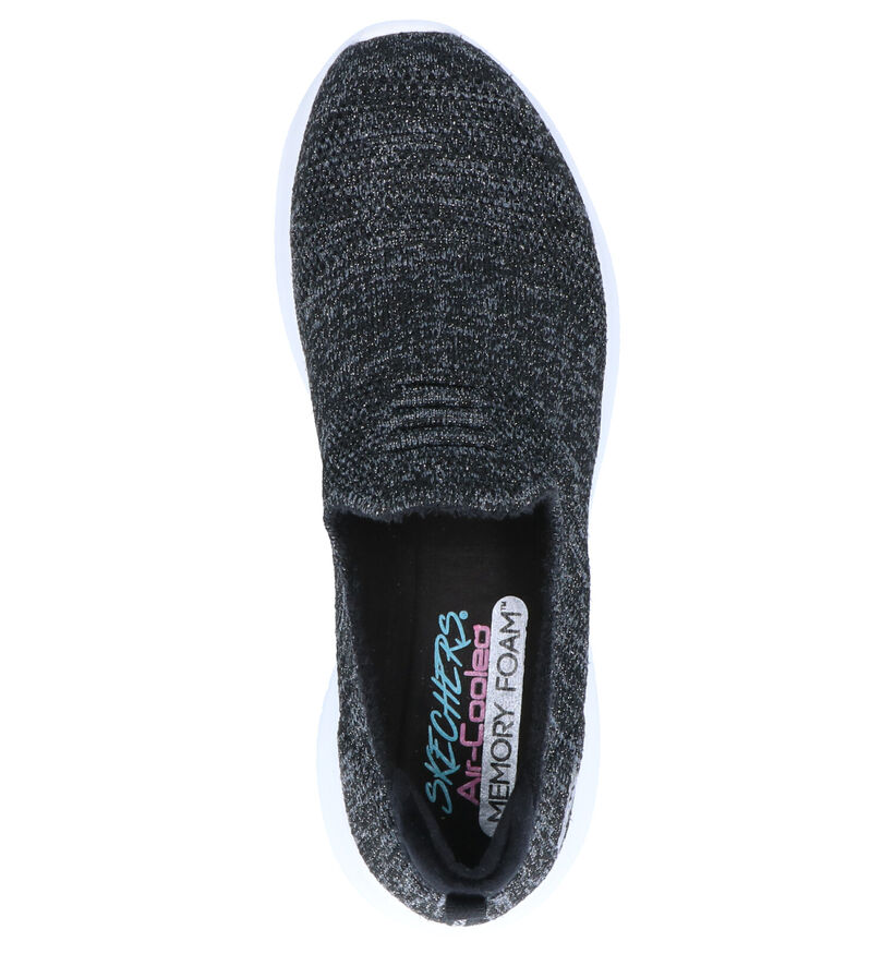 Skechers Baskets slip-on en Noir en textile (264481)