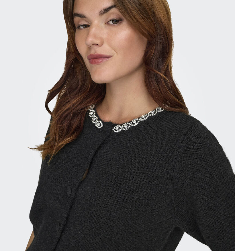 JDY Alva Life Embellish Gilet en Noir pour femmes (362427)