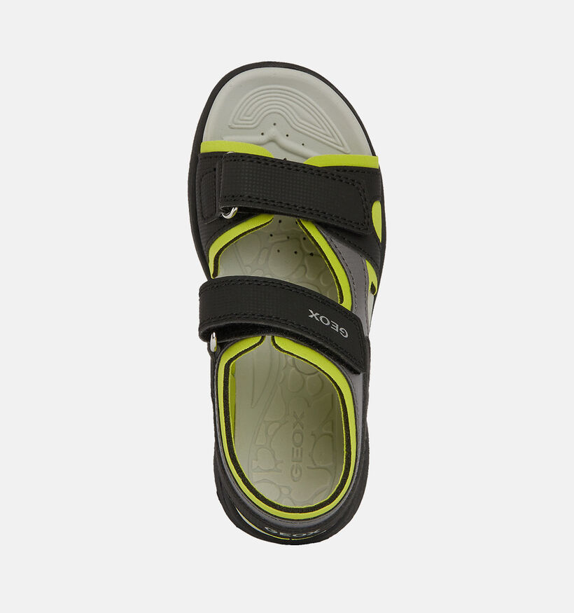 Geox Vaniett Zwarte/Grijze Sandalen voor jongens (352926)