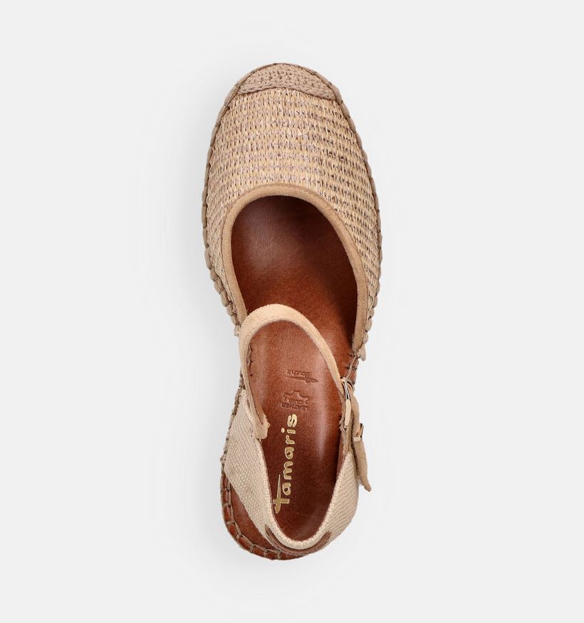 Tamaris Sandales compens&eacute;es en Or pour femmes (371784)