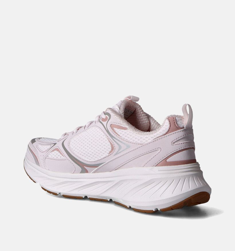 Skechers Edgeride Silver Eclipse Roze Sneakers voor dames (351904)