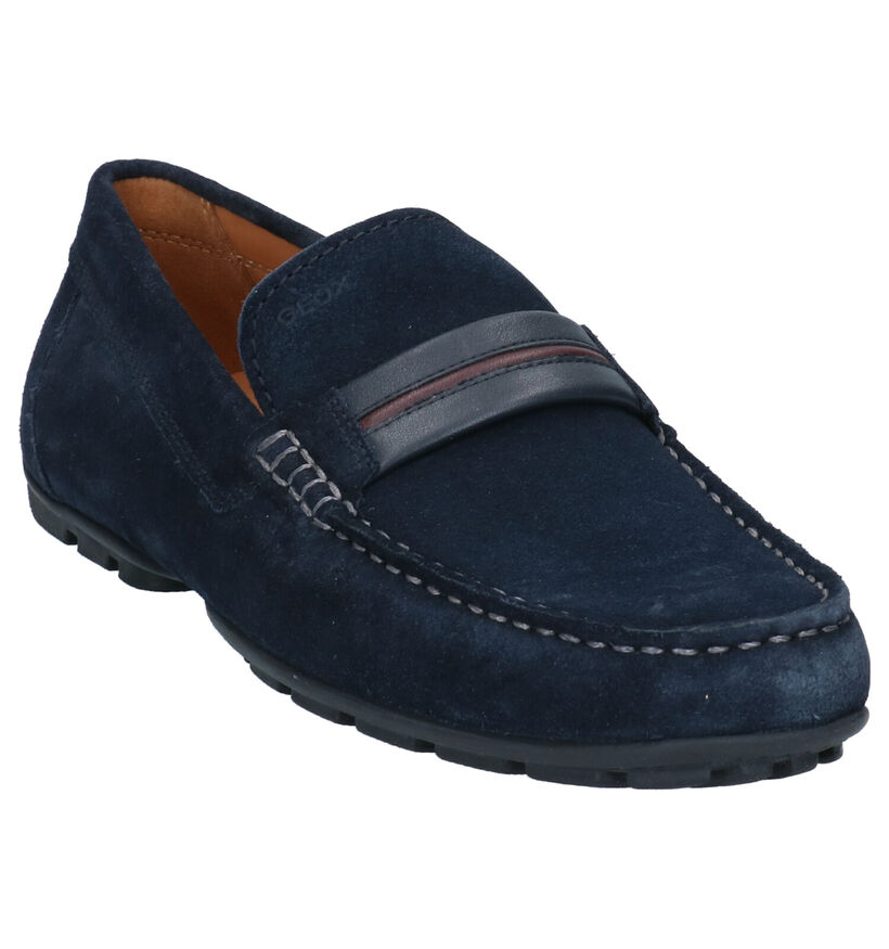 Geox Blauwe Mocassins in nubuck (266706)