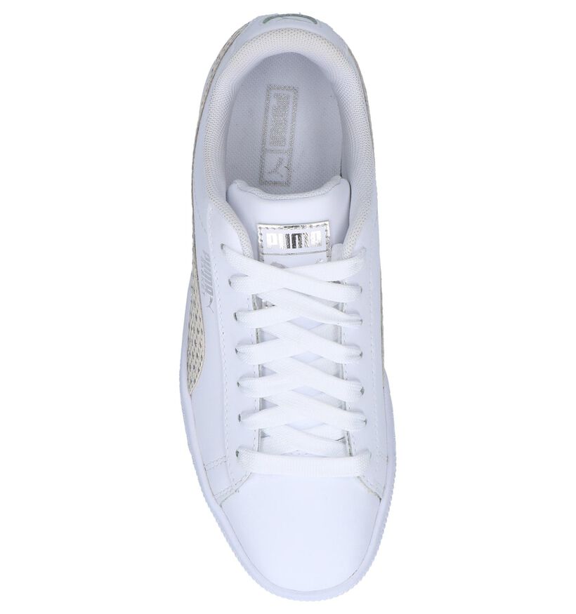Witte Sneakers Puma Basket Chameleon in leer (239517)