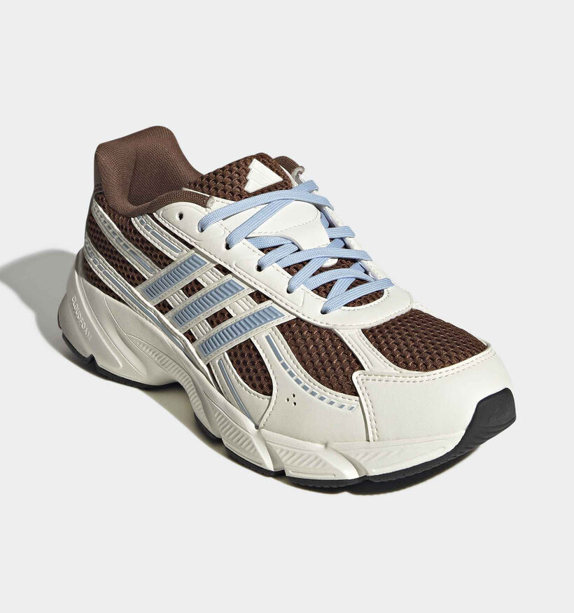 adidas Technochaos 2000 Baskets basses en Marron fonc&eacute;/Ecru pour femmes (380342)