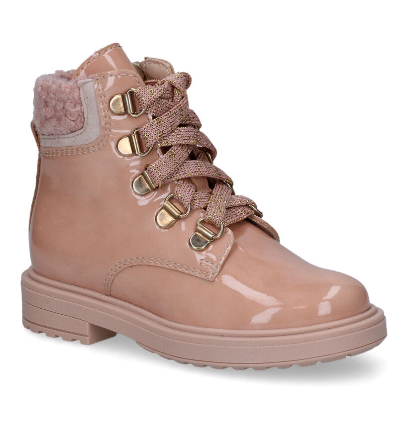 Beberlis Roze Boots in lak (315703)