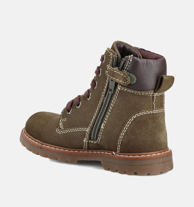 Milo & Mila Chaussures hautes en Vert pour filles, garçons (363291)