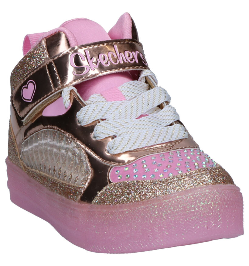 Skechers Twinkle Toes Sneakers Roze in stof (256140)