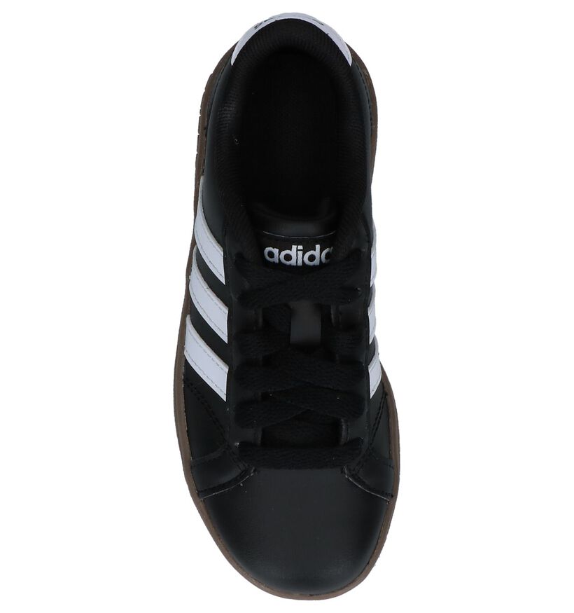 adidas Baseline K Zwarte Sneakers in kunstleer (237174)