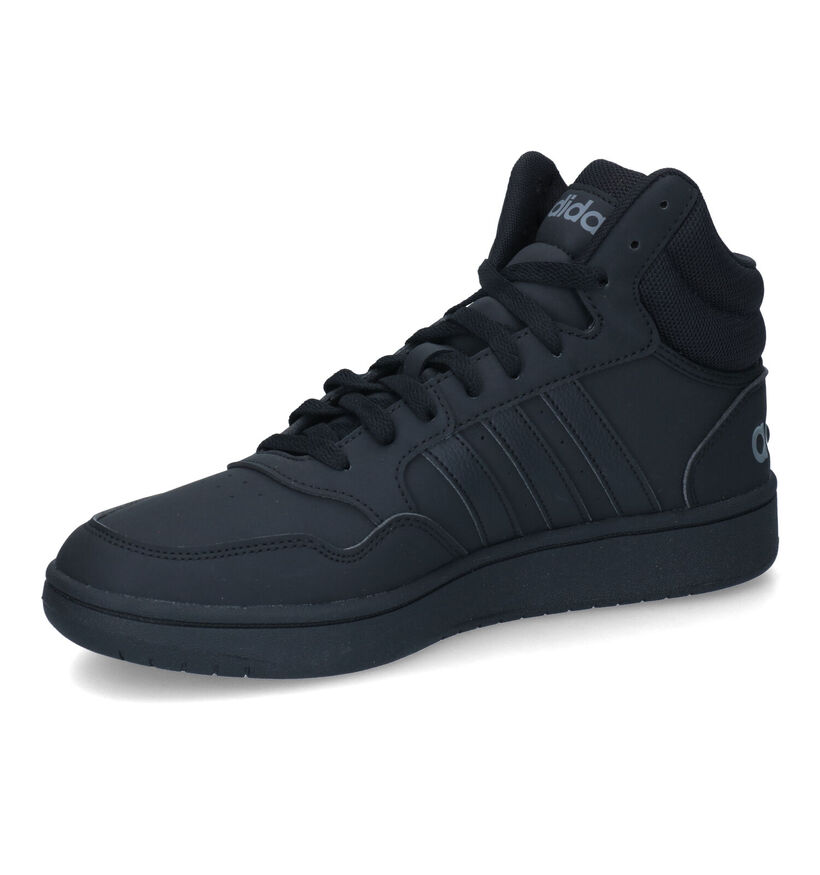 adidas Hoops 3.0 Mid Baskets en Noir pour hommes (326291)