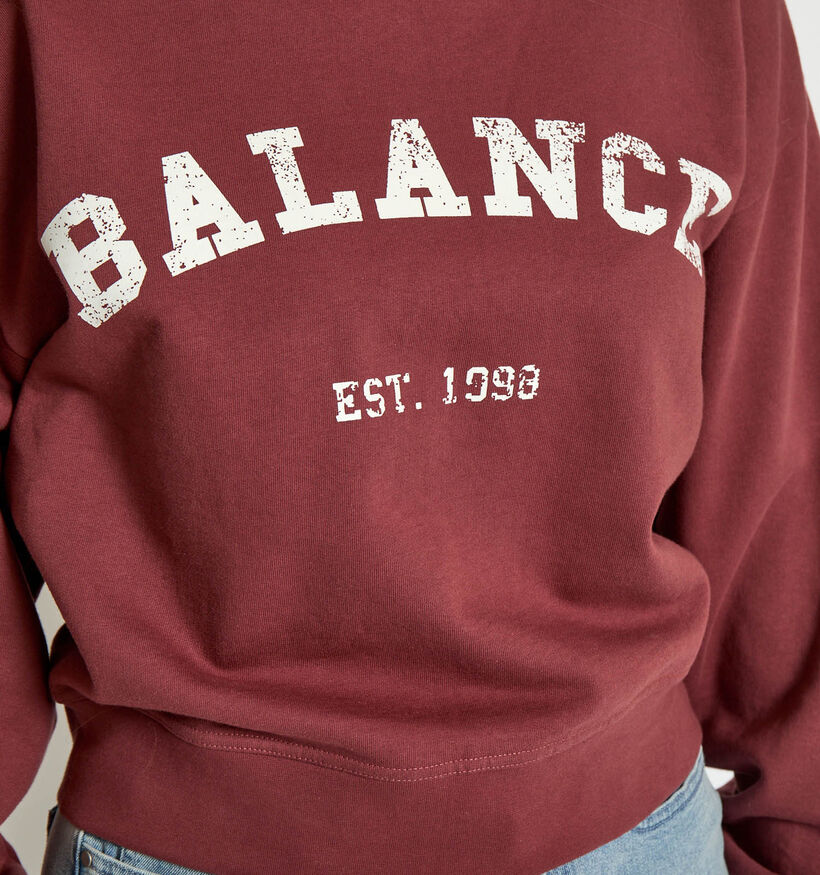 Minus Maya Balance Sweatshirt en Bordeaux pour femmes (373865)