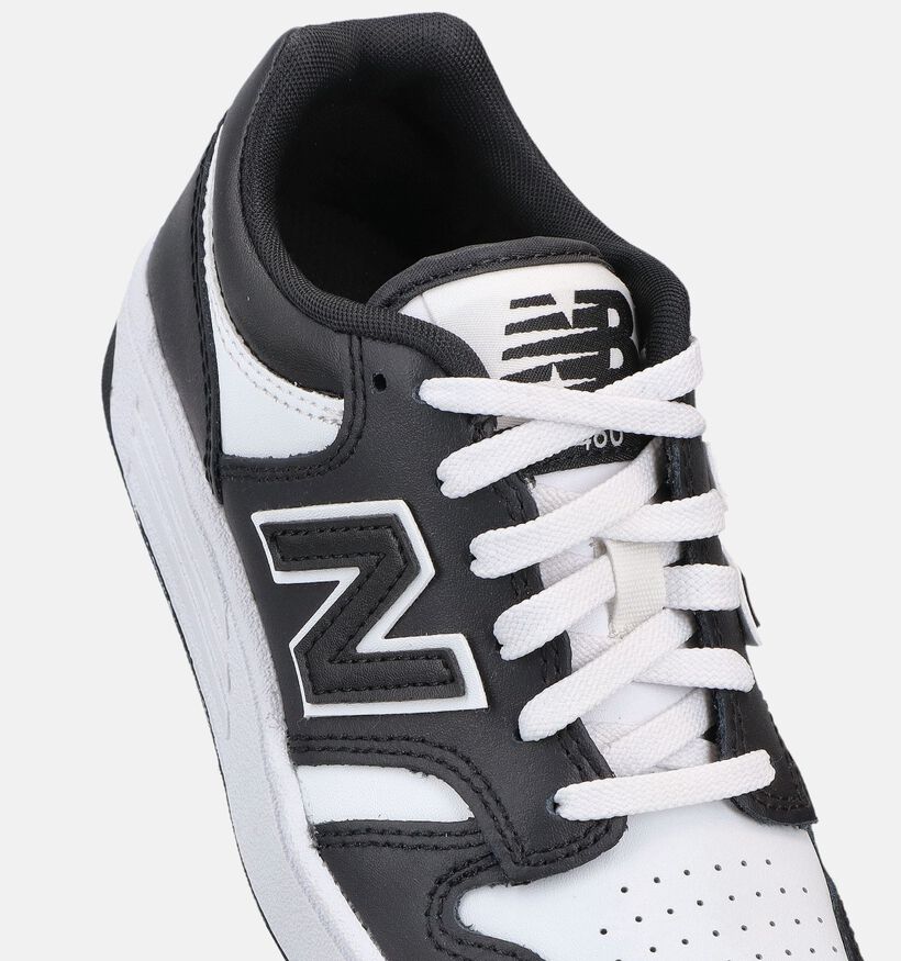 New Balance 480 Zwarte/Witte Sneakers voor jongens (375254) - geschikt voor steunzolen
