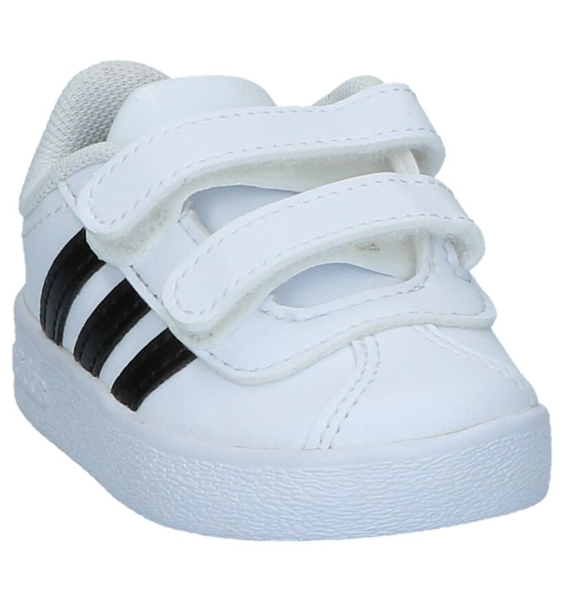 adidas VL Court 2.0 Baskets en Blanc en simili cuir (273461)