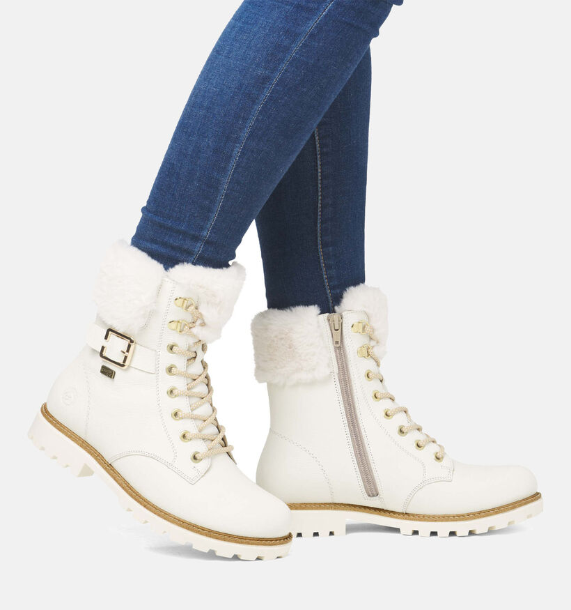 Remonte Boots à lacets en Blanc pour femmes (347242)