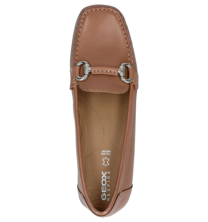 Geox Mocassins en Bleu foncé en cuir (266862)
