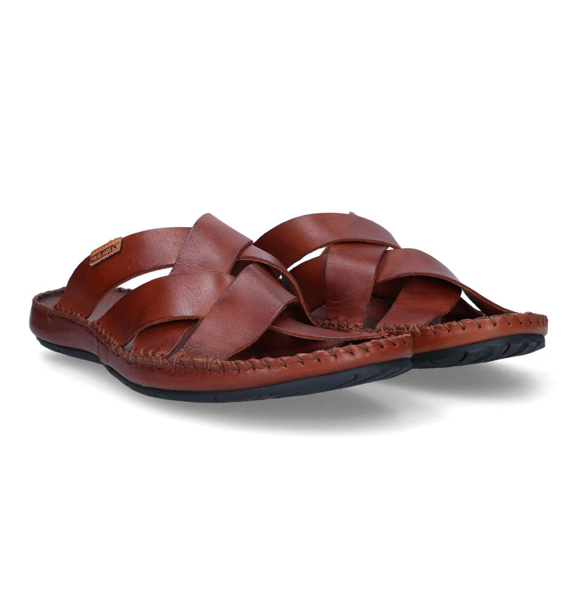 Pikolinos Tarifa Nu-pieds en Cognac pour hommes (339801)