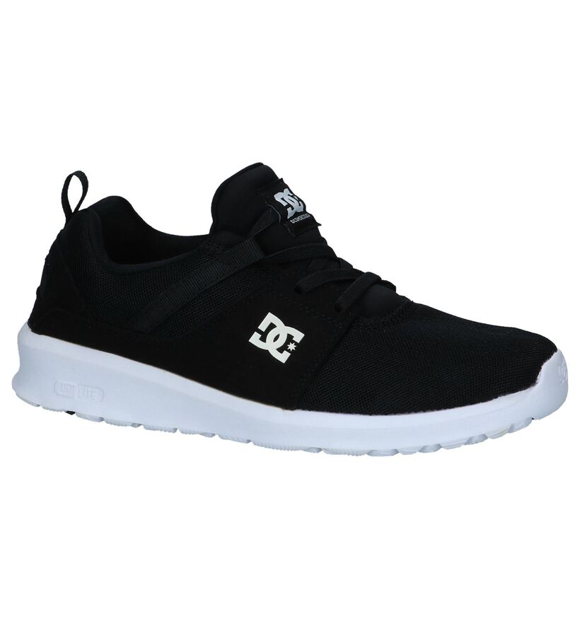 DC Shoes Heathrow Zwarte Sneakers in stof (285617)