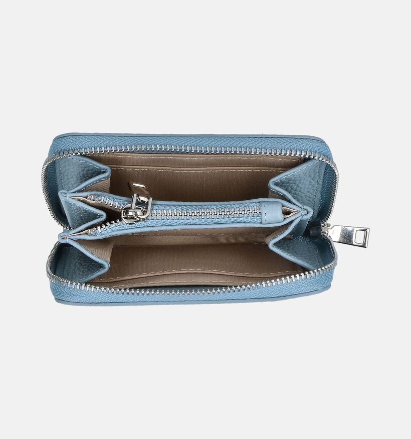 Crinkles Porte-monnaie zippé en Bleu pour femmes (358077)