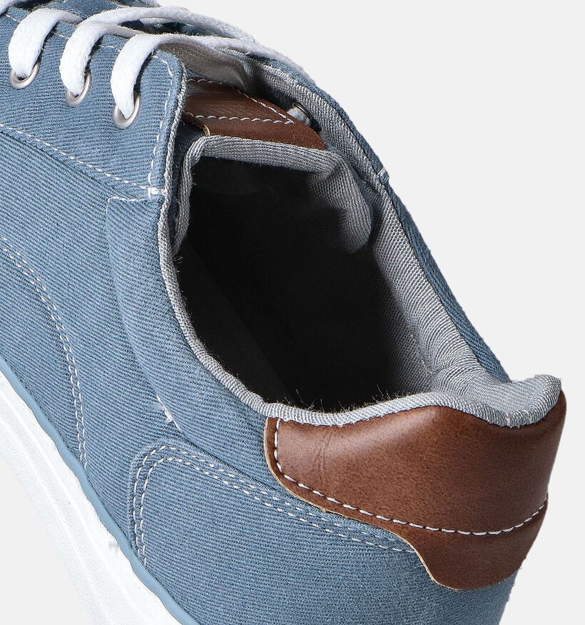 Mustang Blauwe Veterschoenen voor dames (351246)