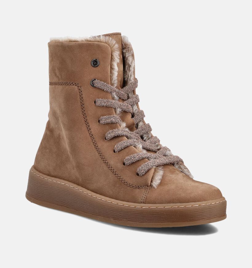 Gabor Cognac Veterboots voor dames (363152) - geschikt voor steunzolen