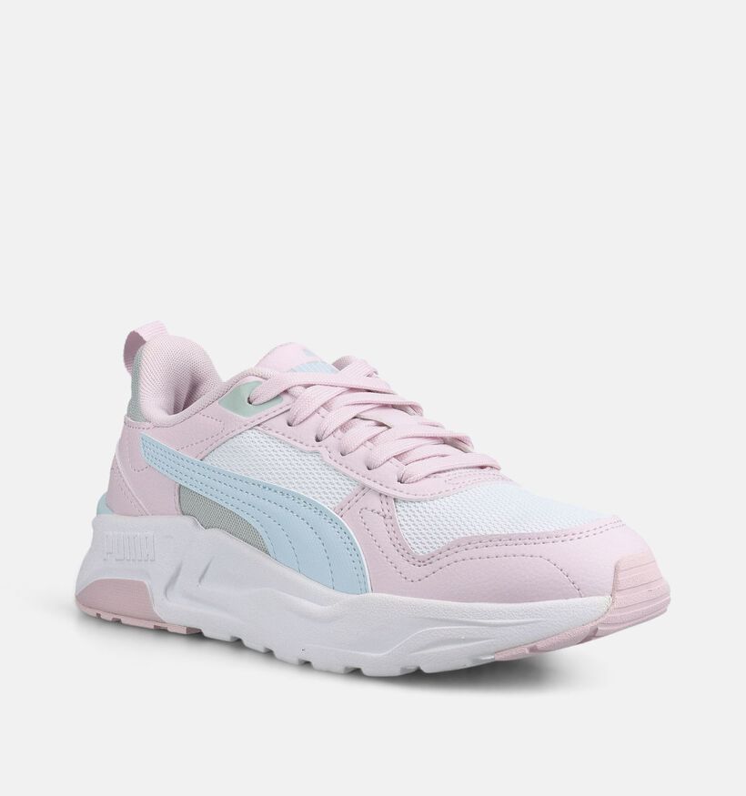 Puma Trinity 2 LT Baskets basses en Blanc pour filles (375580) - pour semelles orthop&eacute;diques