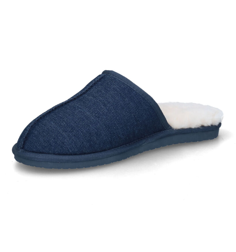 Bullboxer Pantoufles ouvertes en Bleu foncé pour hommes (326088)