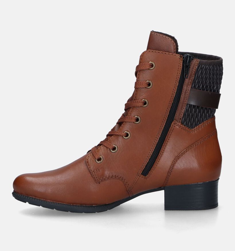 Rieker Bottines avec lacets en Cognac pour femmes (331647)