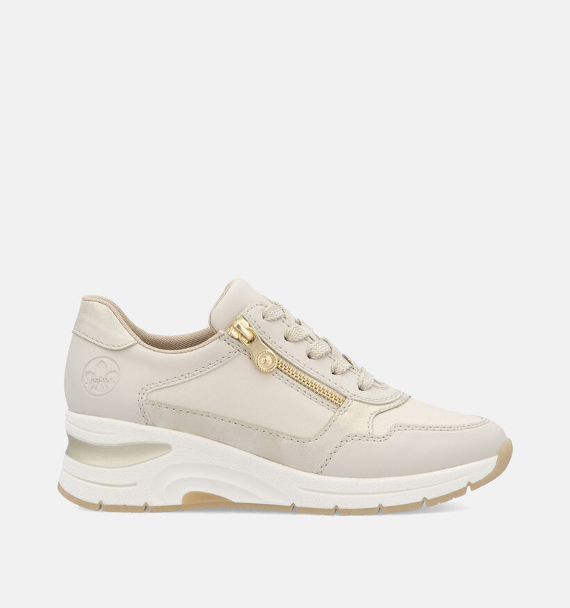 Rieker Gouden Sneakers voor dames (351236) - geschikt voor steunzolen