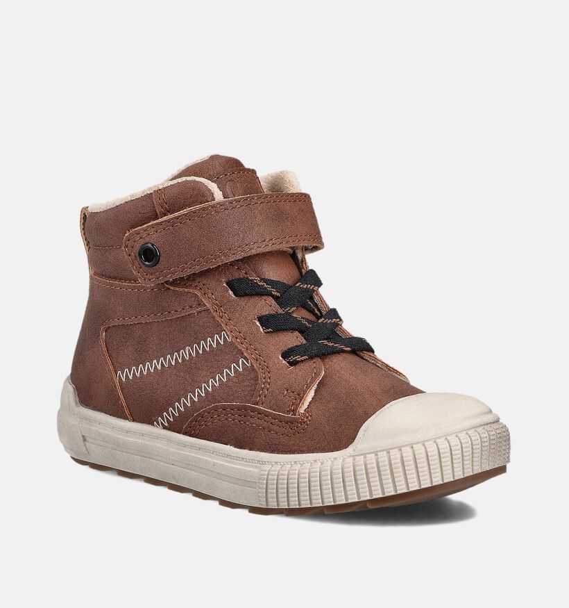 Milo & Mila Bruine Veterboots voor jongens (364661) - geschikt voor steunzolen