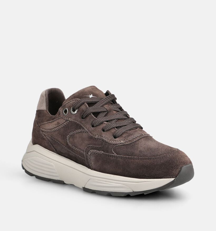 Xsensible Ponte Vecchio Donkerbruine Sneakers voor dames (379009) - geschikt voor steunzolen