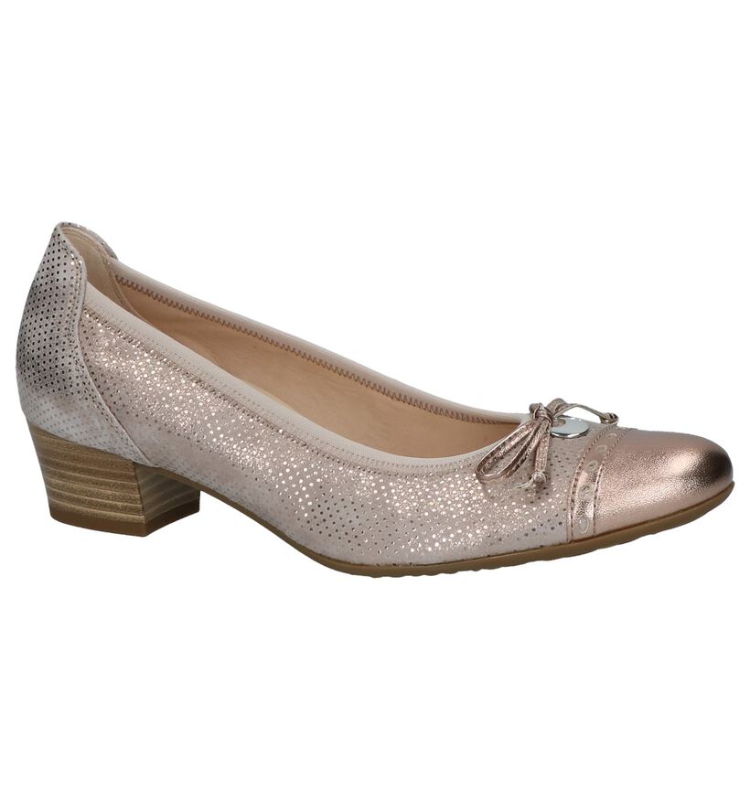 Gabor Escarpins classique en Or rose en cuir (216712)