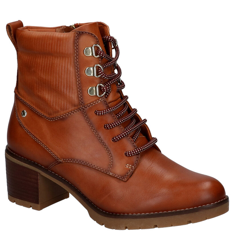 Pikolinos Bottines à lacets en Cognac en cuir (298131)